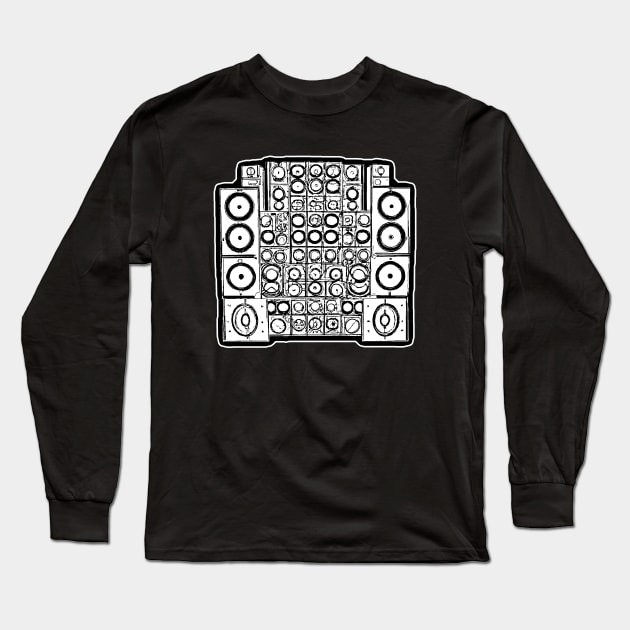 Soundsystem Mixing DJ Rave Long Sleeve T-Shirt by T-Shirt Dealer